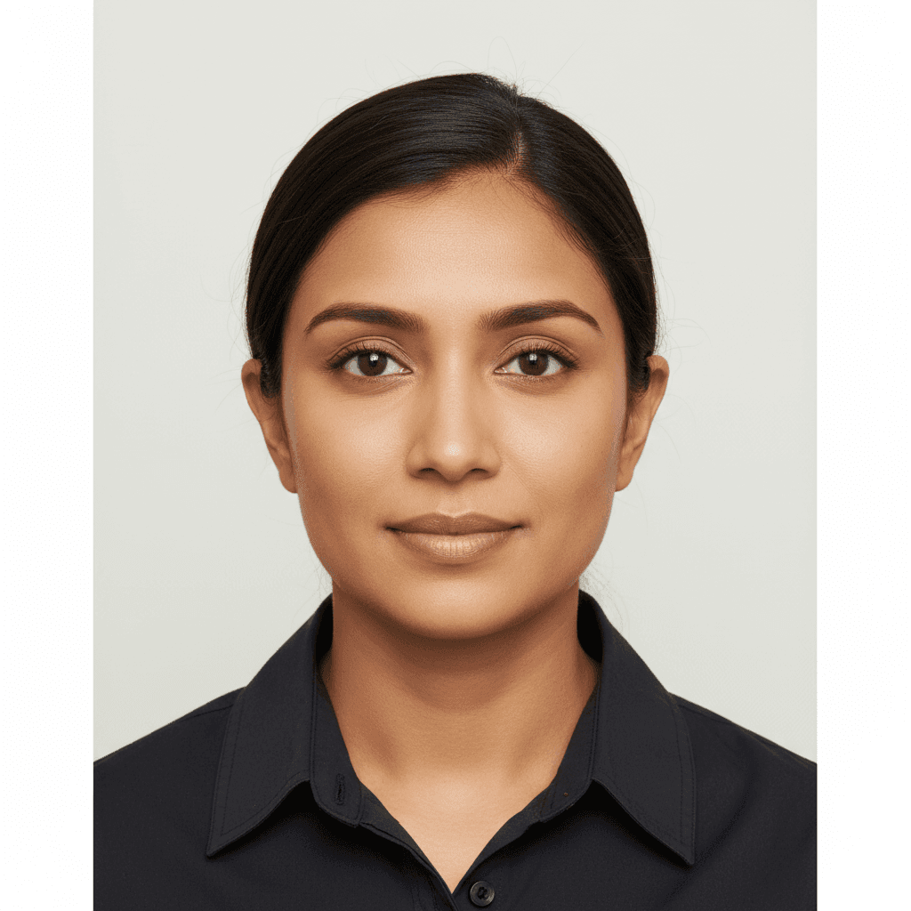 Australia Passport photo requirements - 35×45 mm passport photo example