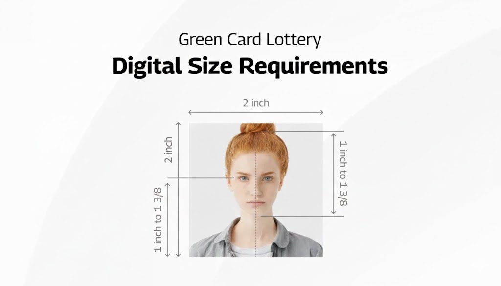 DV Lottery Green Card digital photo requirements